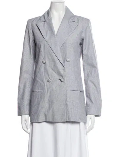 Pre-owned Chanel 2024 Striped Blazer In Blue