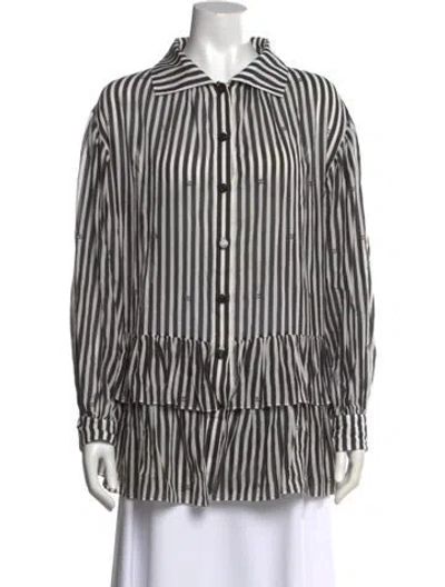 Pre-owned Chanel 2024 Striped Blouse In Multi