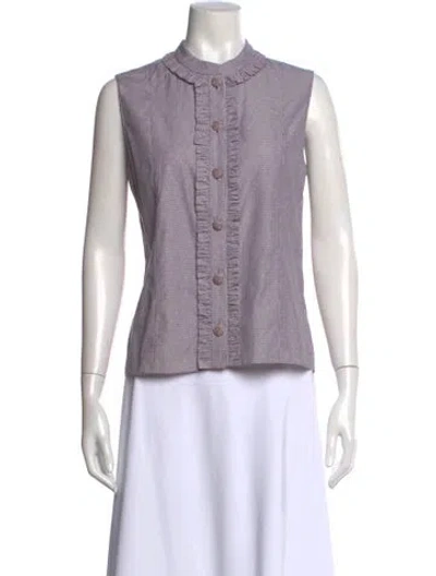 Pre-owned Chanel 2024 Striped Blouse W/ Tags In Multi
