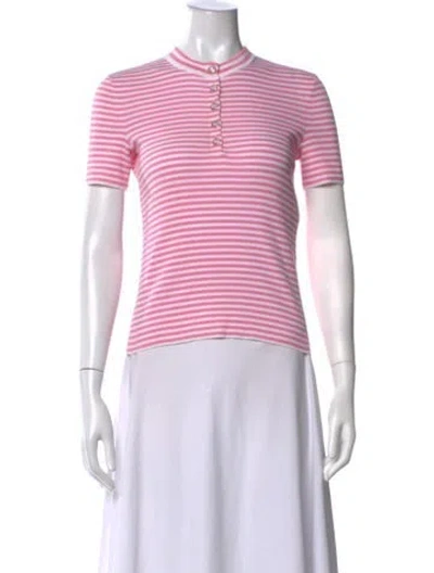 Pre-owned Chanel 2024 Striped Polo In Black