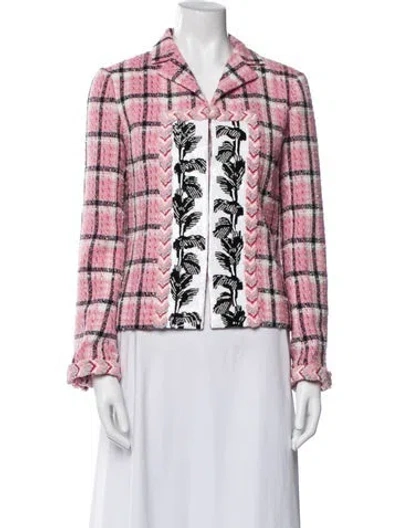Pre-owned Chanel 2024 Tweed Blazer In Pink