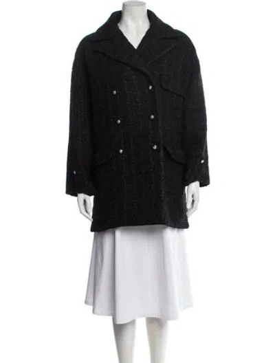 Pre-owned Chanel 2024 Tweed Coat In Multi
