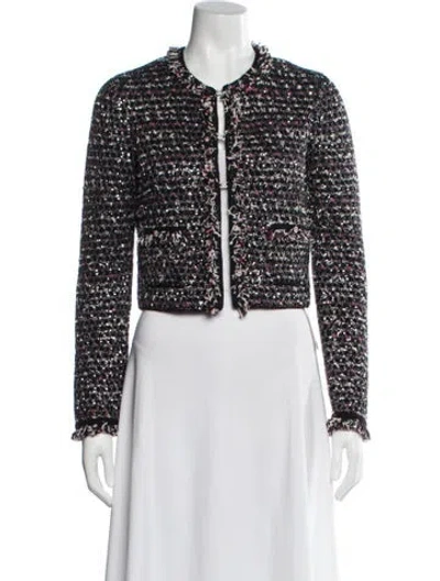 Pre-owned Chanel 2024 Tweed Evening Jacket In Black