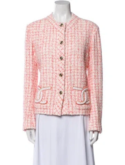Pre-owned Chanel 2024 Tweed Evening Jacket W/ Tags In Multi