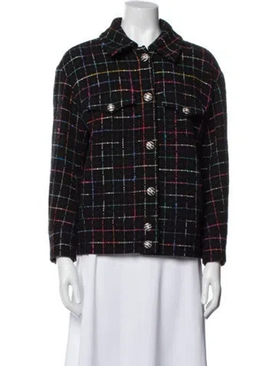 Pre-owned Chanel 2024 Tweed Jacket In Black