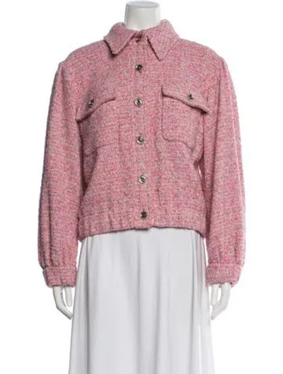 Pre-owned Chanel 2024 Tweed Jacket In Pink