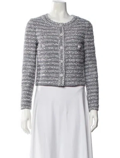Pre-owned Chanel 2024 Tweed Pattern Evening Jacket In Multi