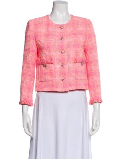 Pre-owned Chanel 2024 Tweed Pattern Evening Jacket W/ Tags In Multi