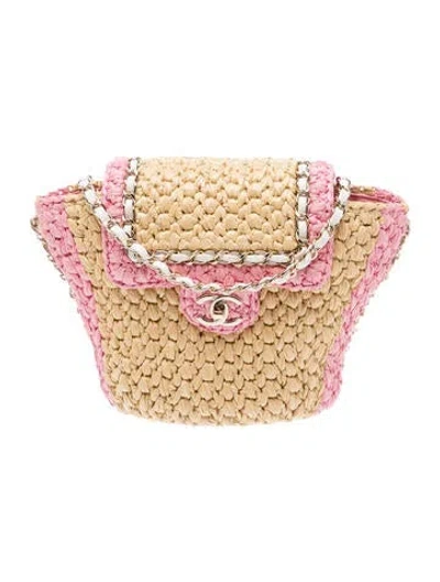 Pre-owned Chanel 2024 Venice Beach Basket Bag In Neutral