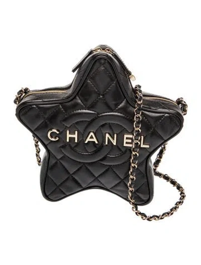 Pre-owned Chanel 2024 Walk Of Fame Star In Black