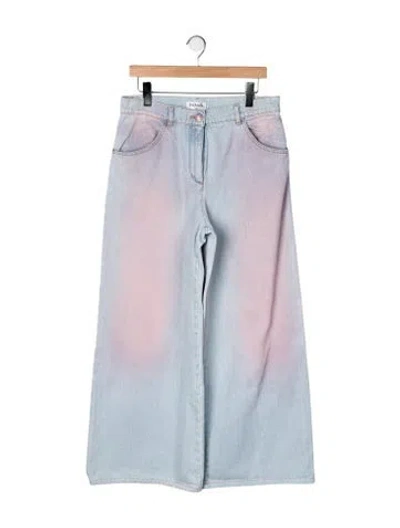Pre-owned Chanel 2024 Wide Leg Jeans In Blue