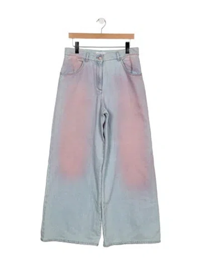 Pre-owned Chanel 2024 Wide Leg Jeans In Blue