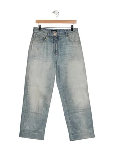 Pre-owned Chanel 2024 Wide Leg Jeans In Blue