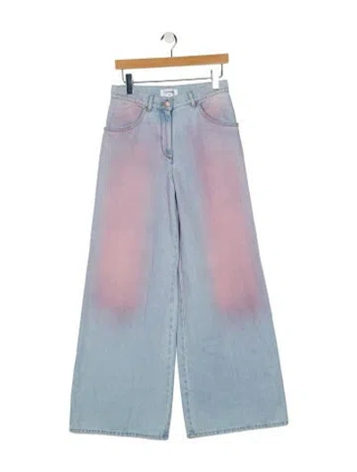 Pre-owned Chanel 2024 Wide Leg Jeans In Multi
