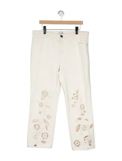 Pre-owned Chanel 2024 Wide Leg Jeans In Neutral