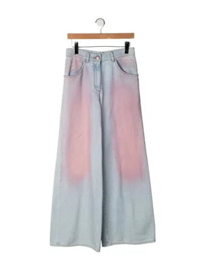 Pre-owned Chanel 2024 Wide Leg Jeans W/ Tags In Multicolor