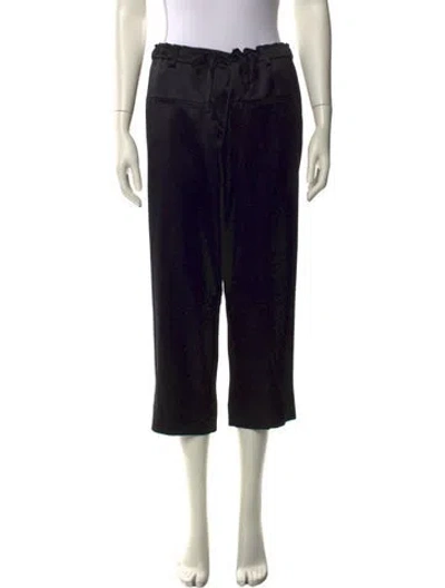 Pre-owned Chanel 2024 Wide Leg Pants In Black