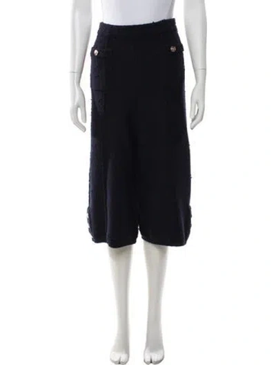 Pre-owned Chanel 2024 Wide Leg Pants In Blue