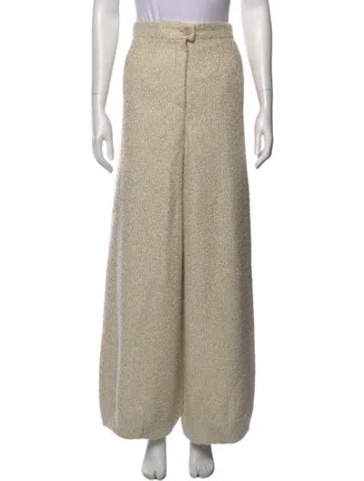 Pre-owned Chanel 2024 Wide Leg Pants In Neutral
