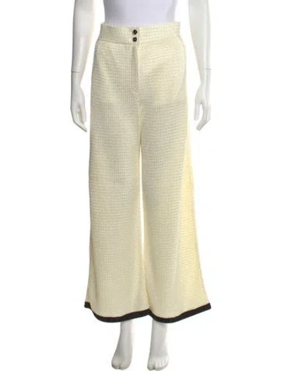 Pre-owned Chanel 2024 Wide Leg Pants In Neutral