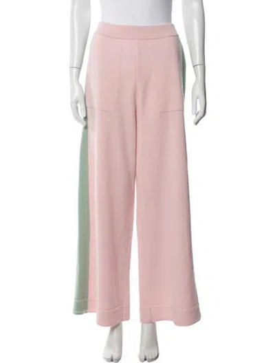 Pre-owned Chanel 2024 Wide Leg Pants In Pink