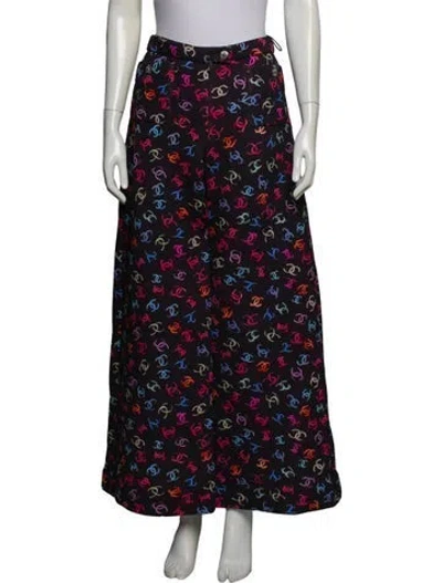 Pre-owned Chanel 2024 Wide Leg Pants In Purple
