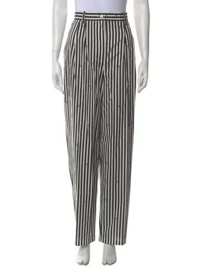 Pre-owned Chanel 2024 Wide Leg Pants W/ Tags In Black