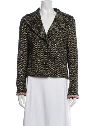 Pre-owned Chanel 2024 Wool Blazer In Black