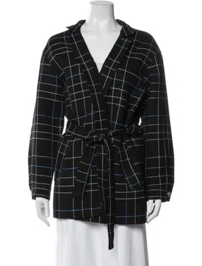 Pre-owned Chanel 2024 Wool Coat In Black