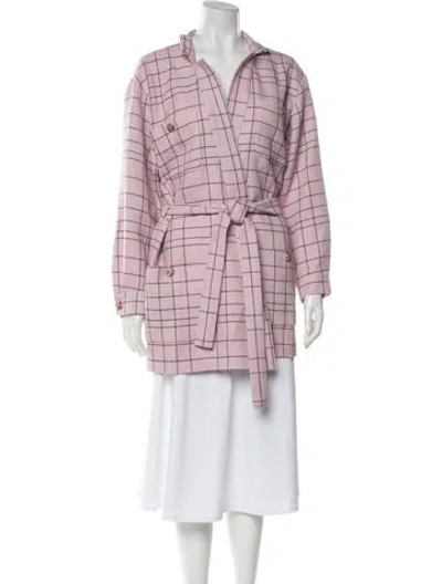 Pre-owned Chanel 2024 Wool Coat In Pink