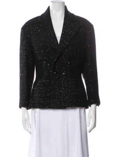Pre-owned Chanel 2024 Wool Jacket In Black