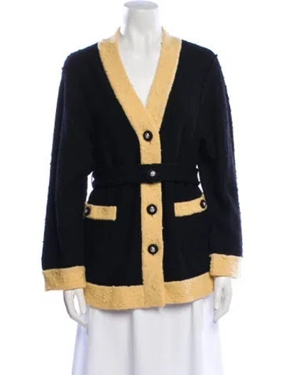 Pre-owned Chanel 2024 Wool Sweater In Black