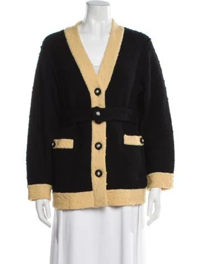 Pre-owned Chanel 2024 Wool Sweater In Black