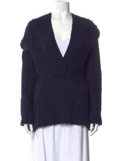 Pre-owned Chanel 2024 Wool Sweater In Blue