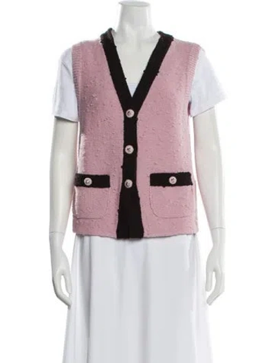 Pre-owned Chanel 2024 Wool Vest In Pink