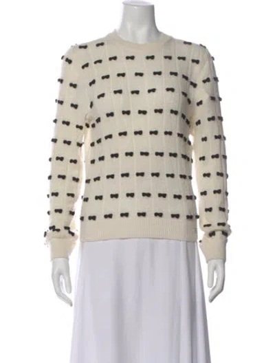 Pre-owned Chanel 2025 Alpaca Sweater W/ Tags In Neutral