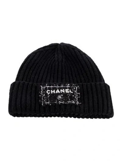 Pre-owned Chanel 2025 Cashmere Beanie In Blue