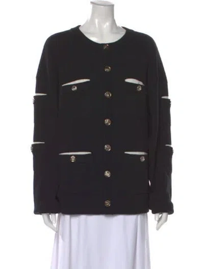 Pre-owned Chanel 2025 Cashmere Sweater In Black