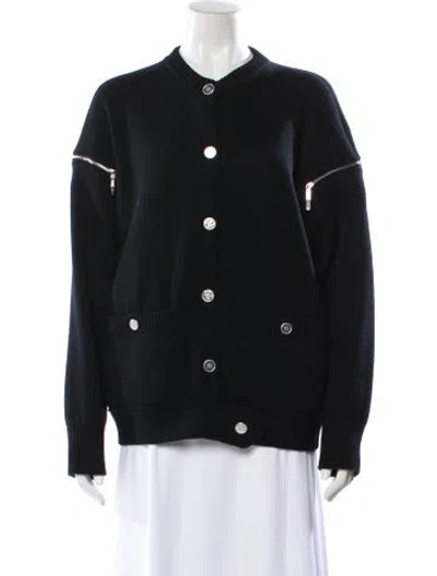 Pre-owned Chanel 2025 Cashmere Sweater In Black