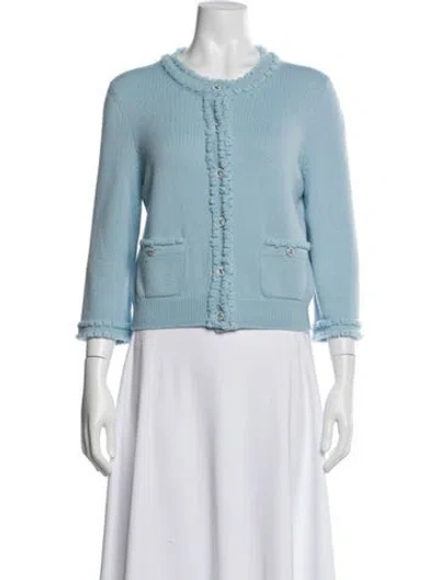 Pre-owned Chanel 2025 Cashmere Sweater In Blue