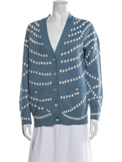 Pre-owned Chanel 2025 Cashmere Sweater In Blue