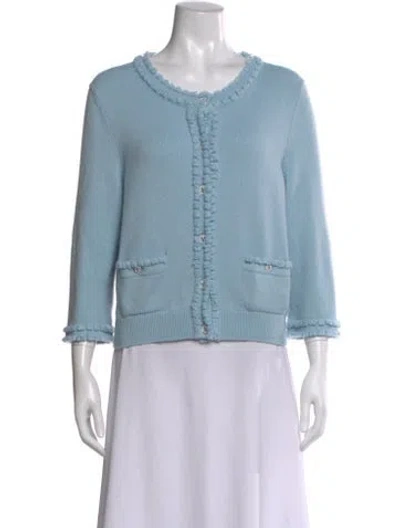 Pre-owned Chanel 2025 Cashmere Sweater In Blue
