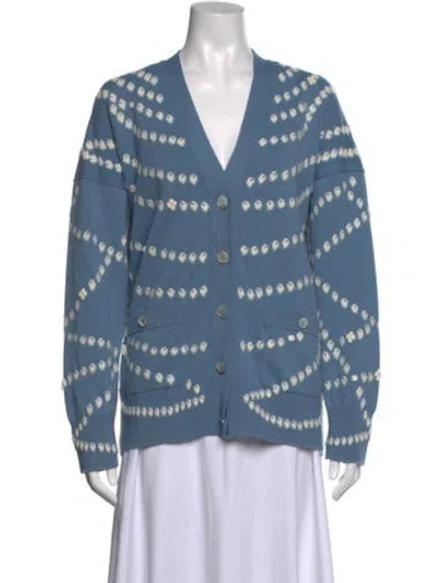 Pre-owned Chanel 2025 Cashmere Sweater In Blue