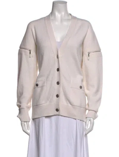 Pre-owned Chanel 2025 Cashmere Sweater In Neutrals