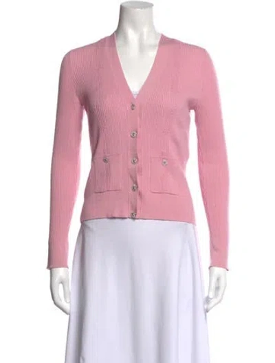 Pre-owned Chanel 2025 Cashmere Sweater In Pink