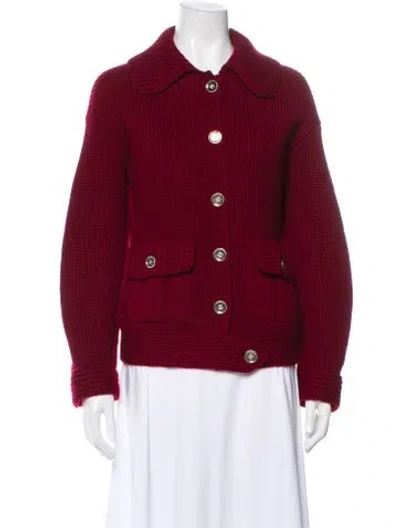 Pre-owned Chanel 2025 Cashmere Sweater In Red