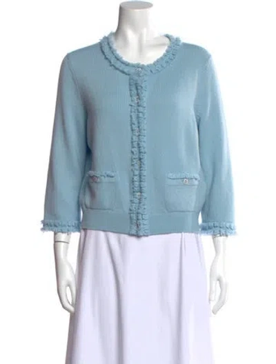Pre-owned Chanel 2025 Cashmere Sweater W/ Tags In Blue