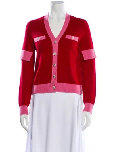 Pre-owned Chanel 2025 Cashmere Sweater W/ Tags In Red