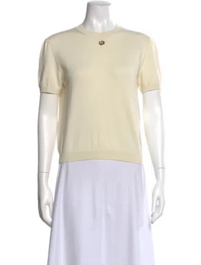 Pre-owned Chanel 2025 Cashmere Top In Neutral