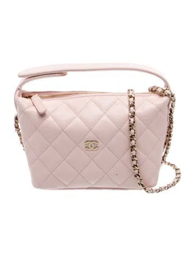 Pre-owned Chanel 2025 Classic Clutch With Chain In Pink